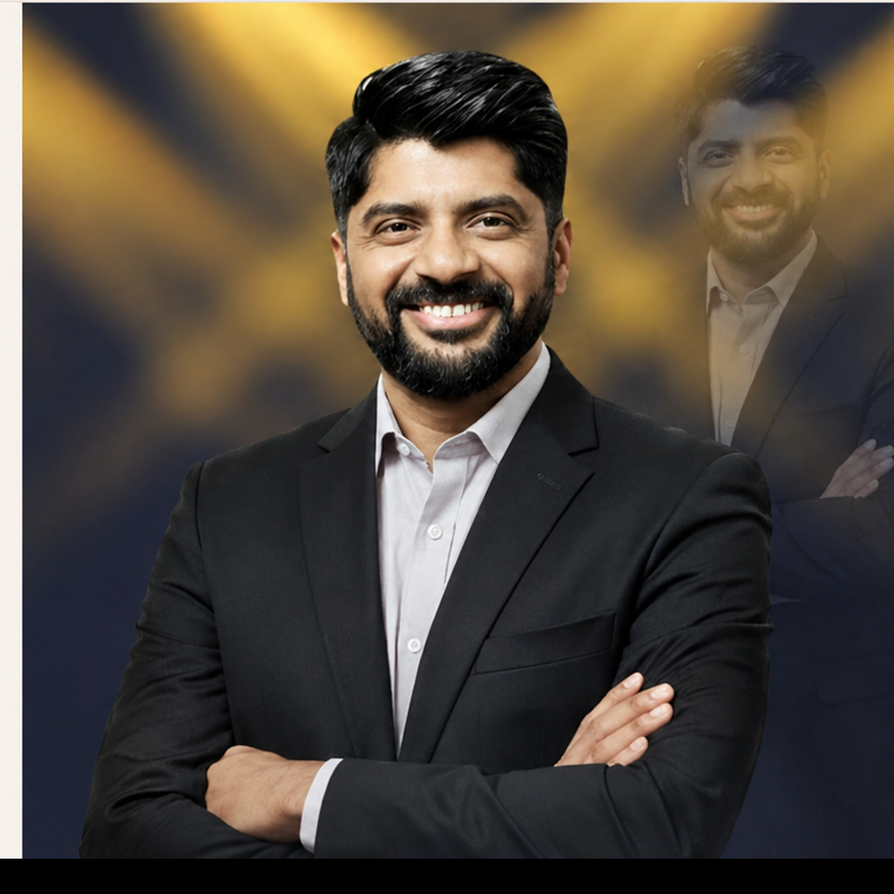 Sekhar Palanisamy speaking to business leaders